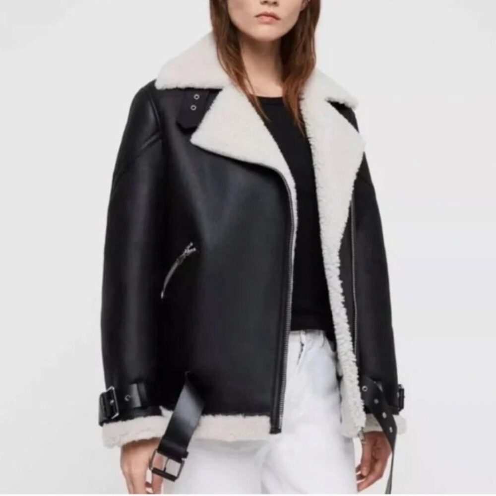All Saints Hawley Shearling Jacket